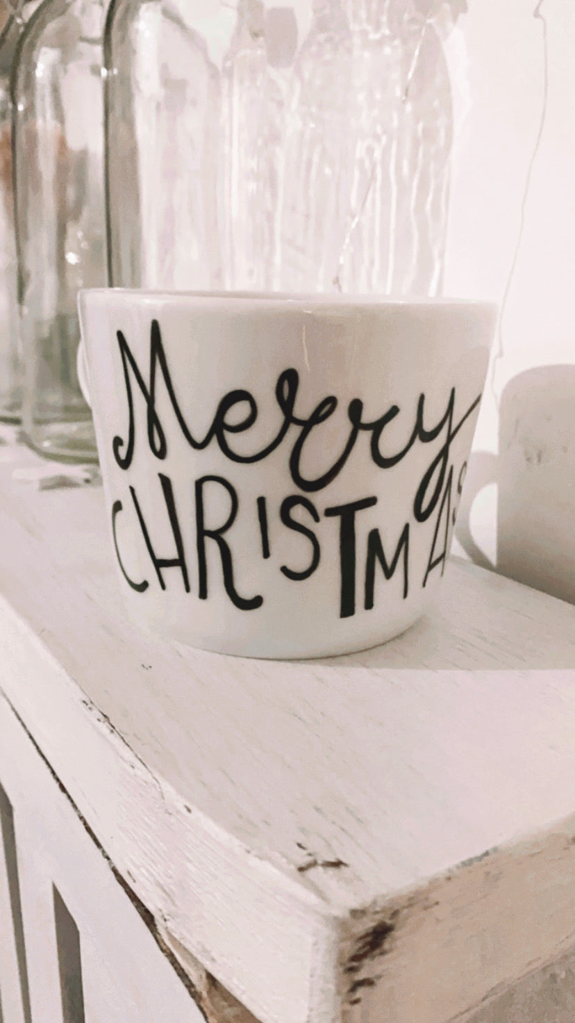 Tazza natalizia - con scritta Merry Christmas