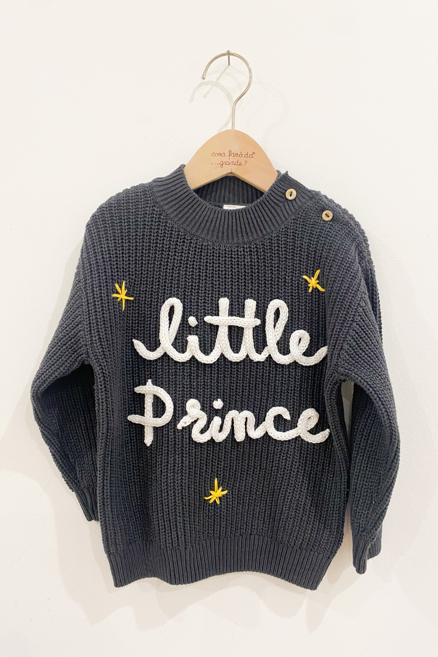 Maglione baby in cotone personalizzato
