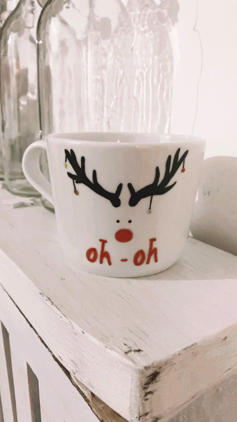 Tazza natalizia - Renna oh oh