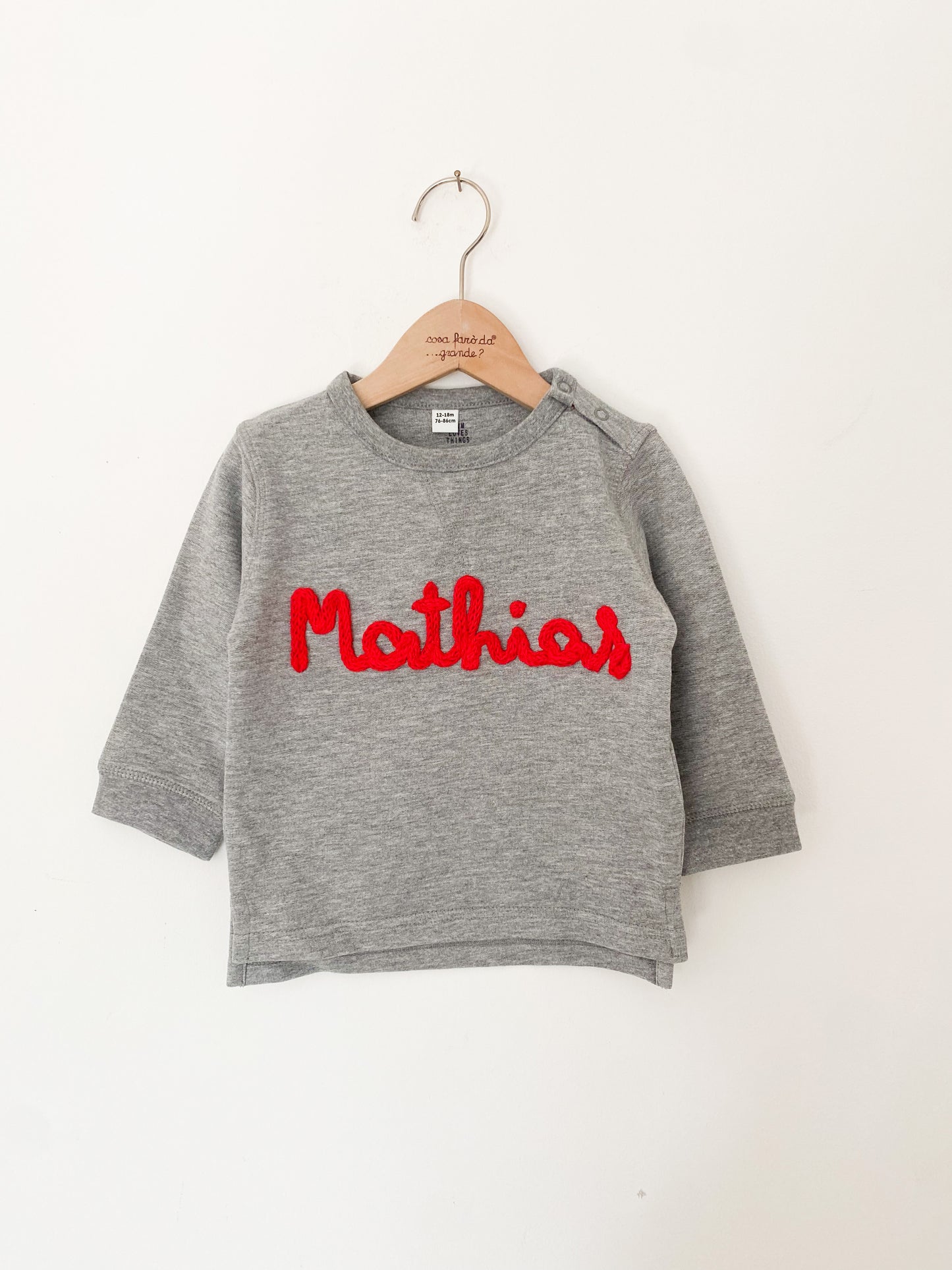 Felpa grigia bambino - Limited Edition Festa del Papà