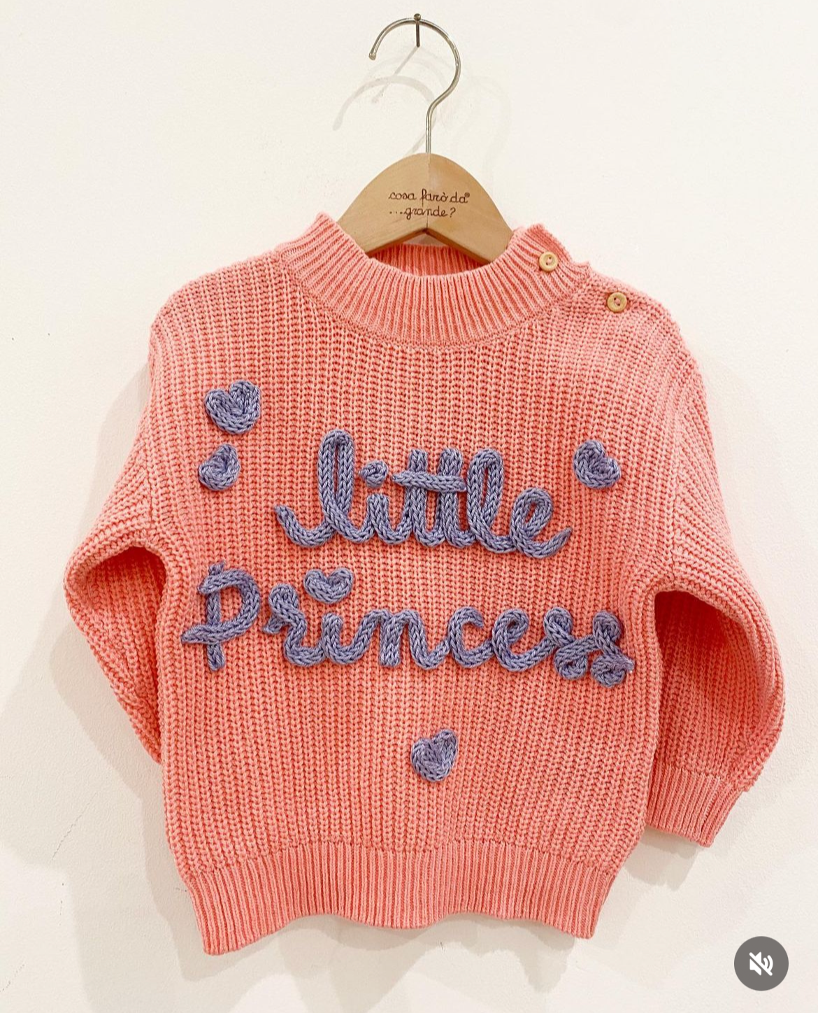 Maglione baby in cotone personalizzato